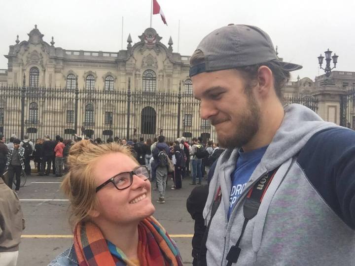 The parliament building, where we hesitantly smile during changing of the guards.
